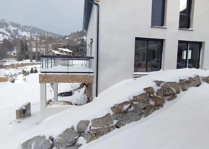 Σαλέ Neuf Jacuzzi Terrasse Salle Jeux Proche Font Romeu *