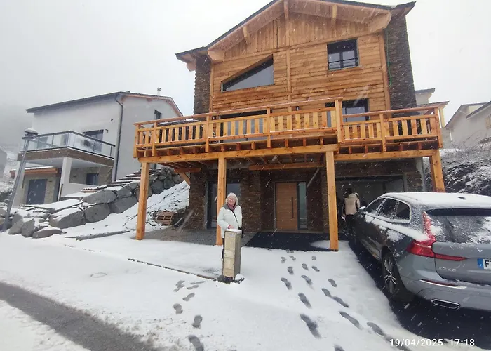 Neuf Jacuzzi Terrasse Salle Jeux Proche Font Romeu Σαλέ *